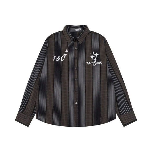 Tholoúra 130: Check Long Sleeve Shirt For Men