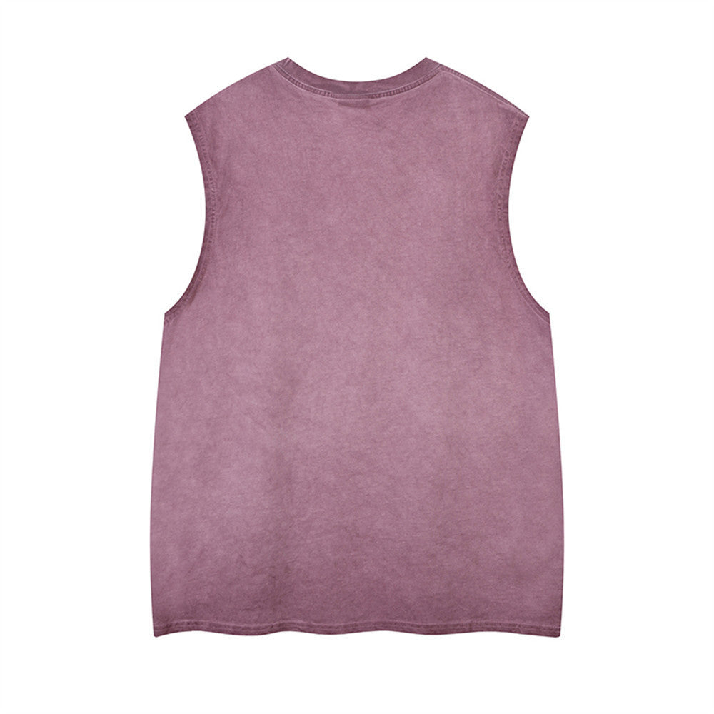Tholoúra: Creative Letters Printed Sleeveless