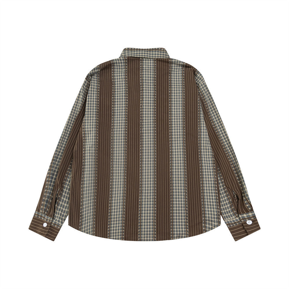 Tholoúra 130: Check Long Sleeve Shirt For Men
